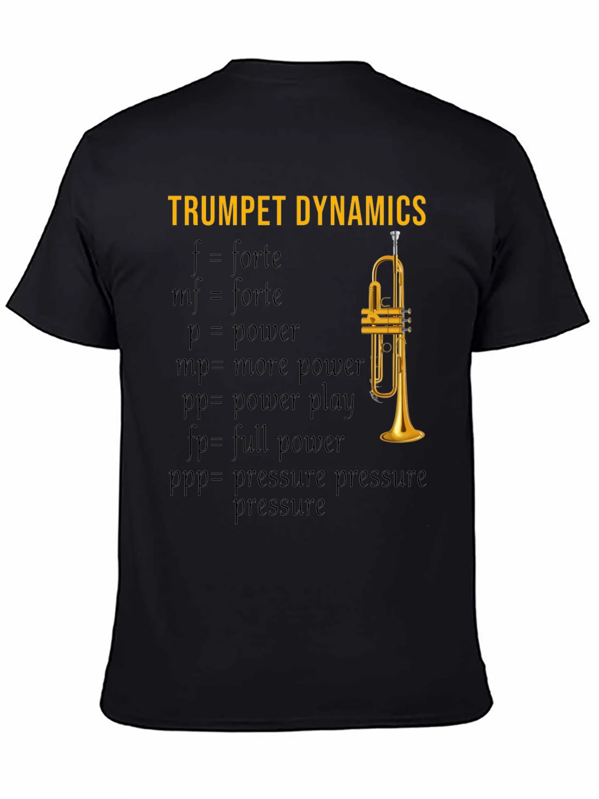 Trumpet Dynamics T-Shirt - Music Lover Apparel product image 4