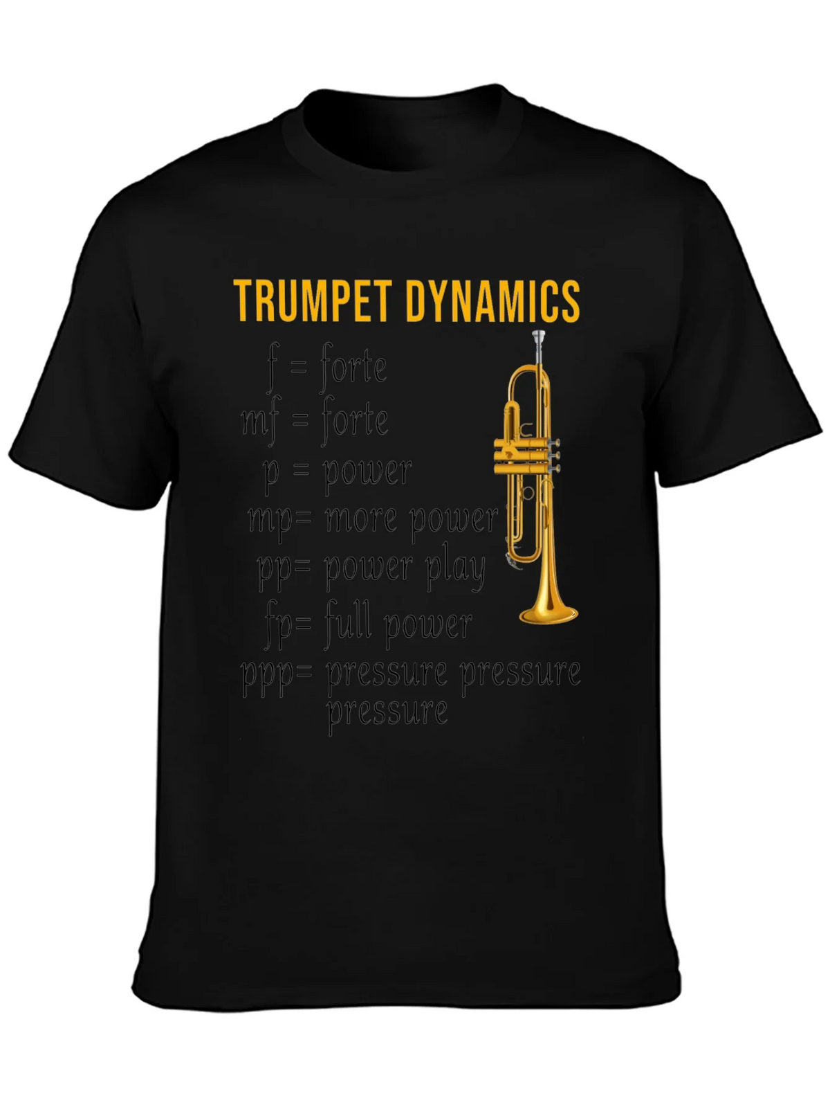 Trumpet Dynamics T-Shirt - Music Lover Apparel product image 3