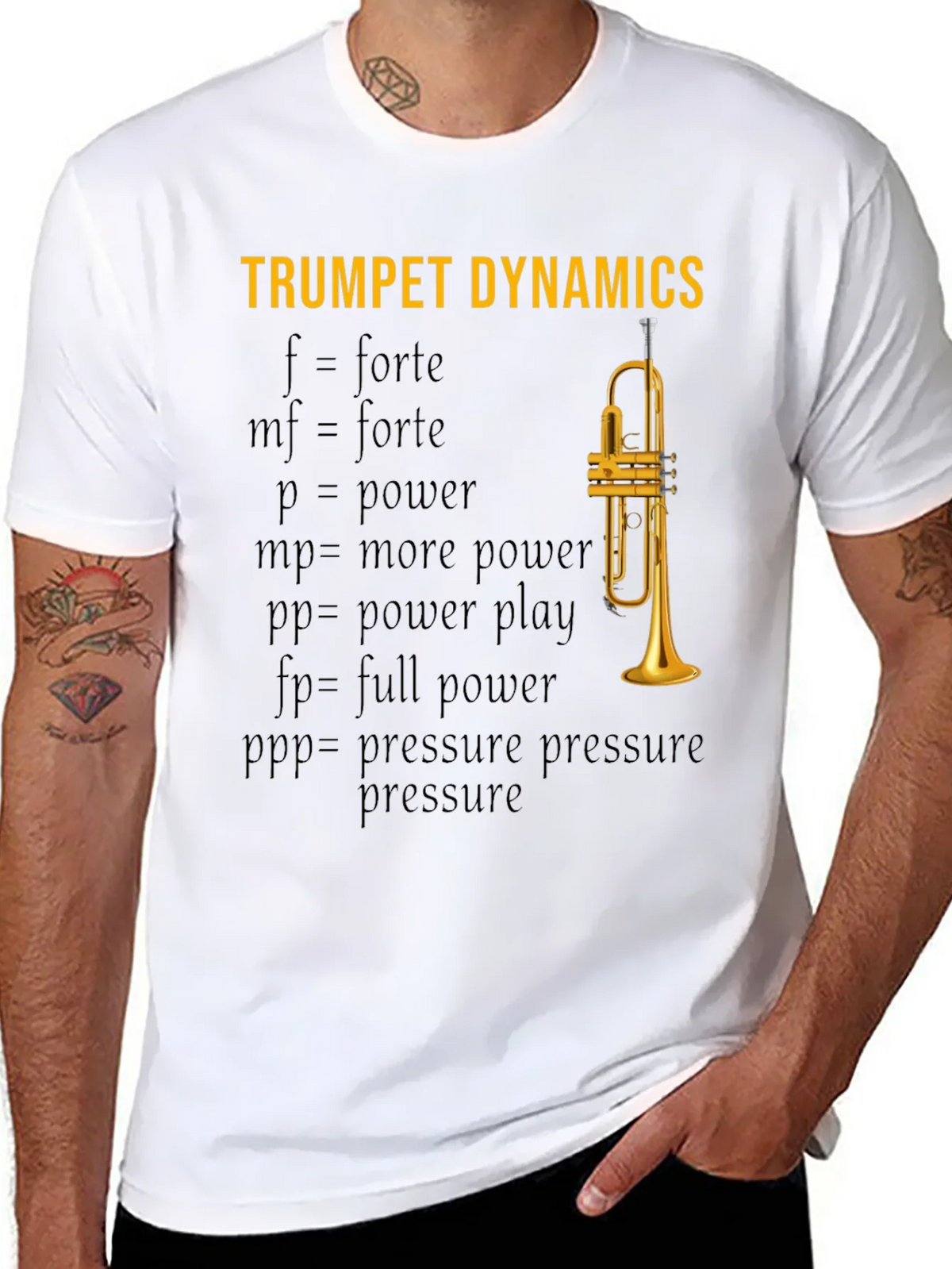 Trumpet Dynamics T-Shirt - Music Lover Apparel product image 7