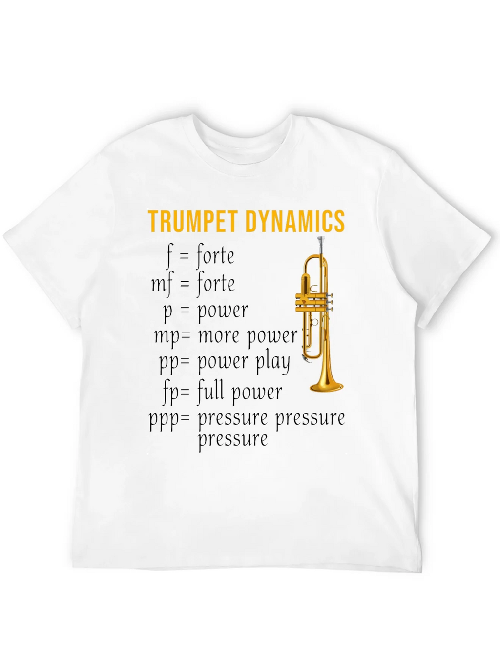 Trumpet Dynamics T-Shirt - Music Lover Apparel product image 11