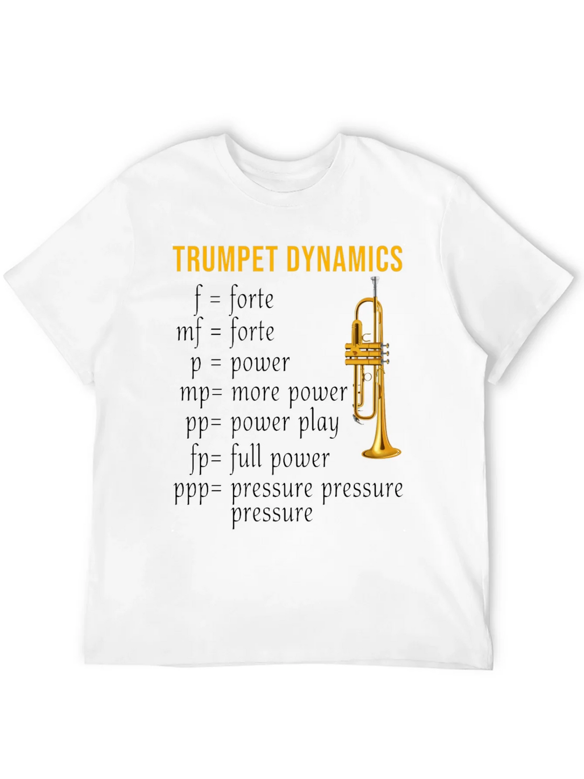Trumpet Dynamics T-Shirt - Music Lover Apparel product image 11