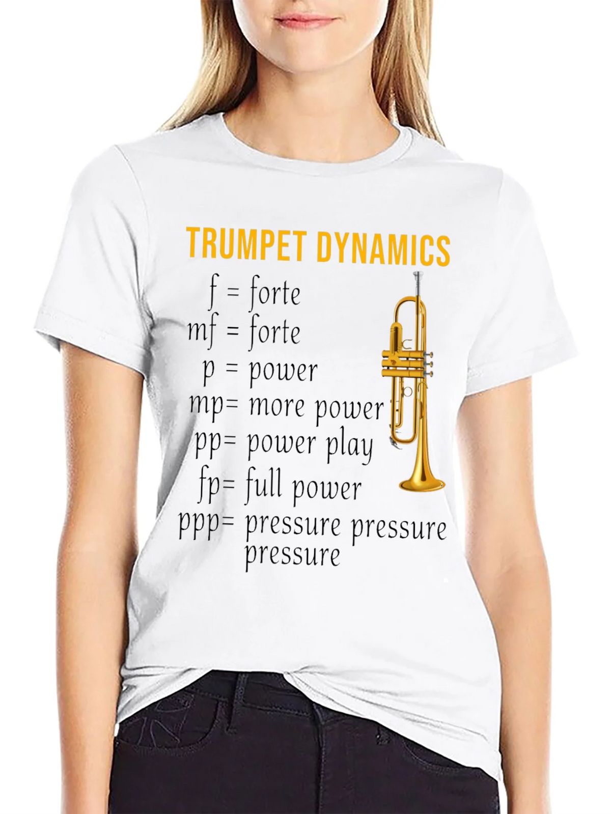Trumpet Dynamics T-Shirt - Music Lover Apparel product image 8