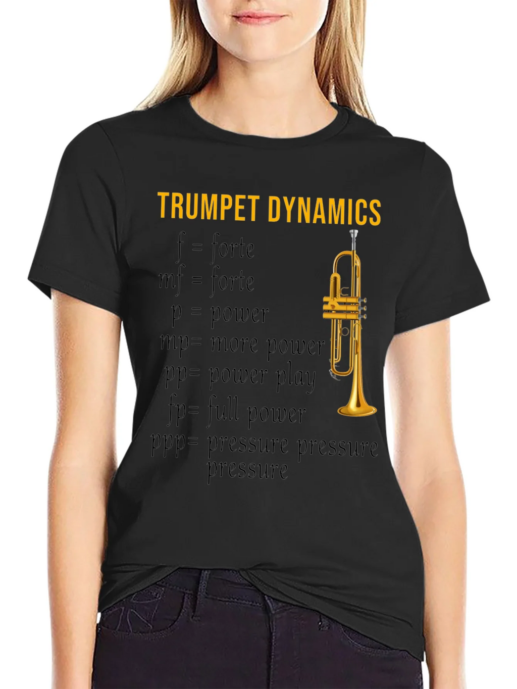 Trumpet Dynamics T-Shirt - Music Lover Apparel product image 2