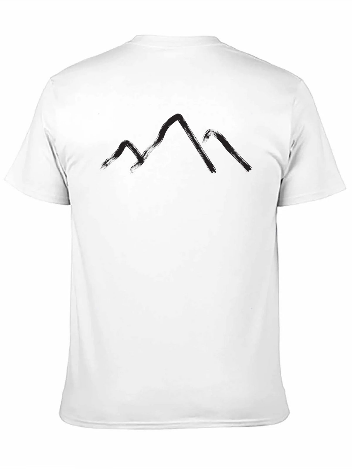 Mountain Silhouette Graphic Tee - Black Casual T-Shirt product image 10