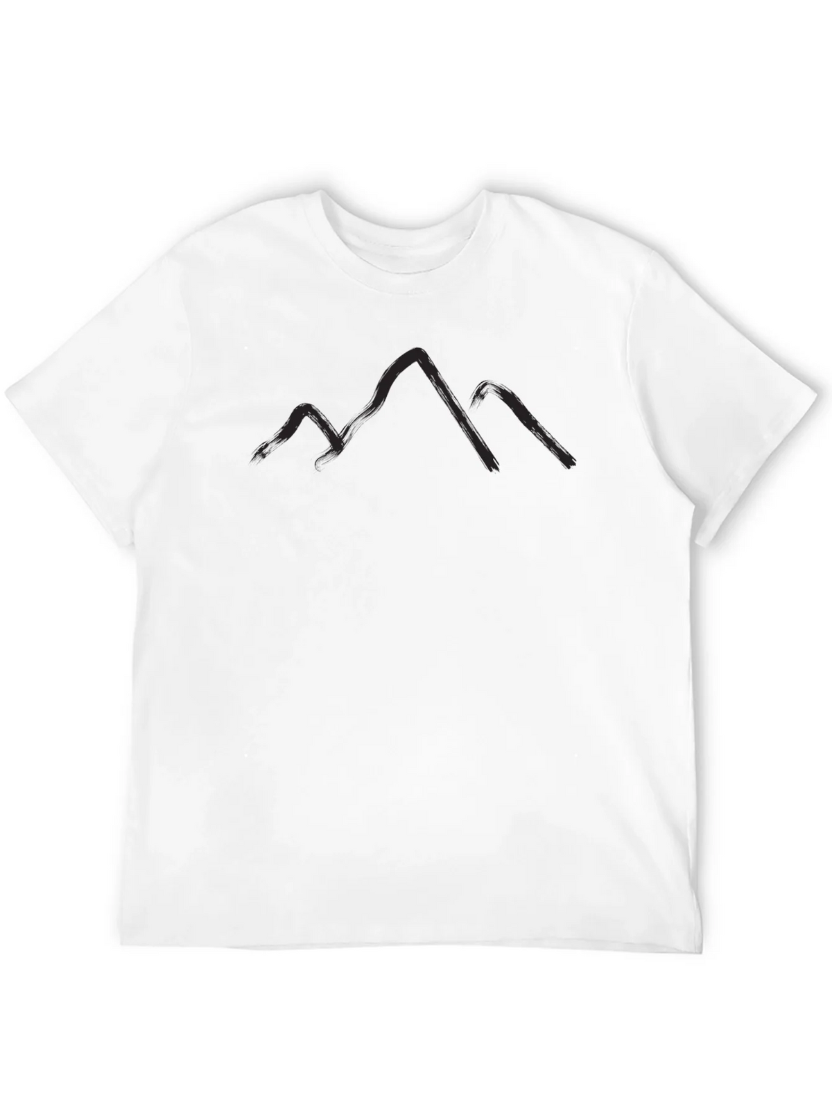 Mountain Silhouette Graphic Tee - Black Casual T-Shirt product image 11