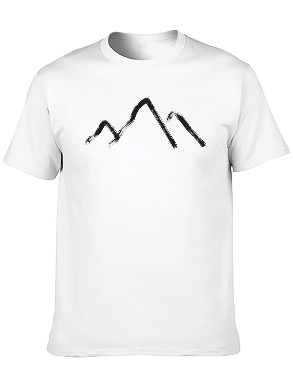 Mountain Silhouette Graphic Tee - Black Casual T-Shirt product image 9