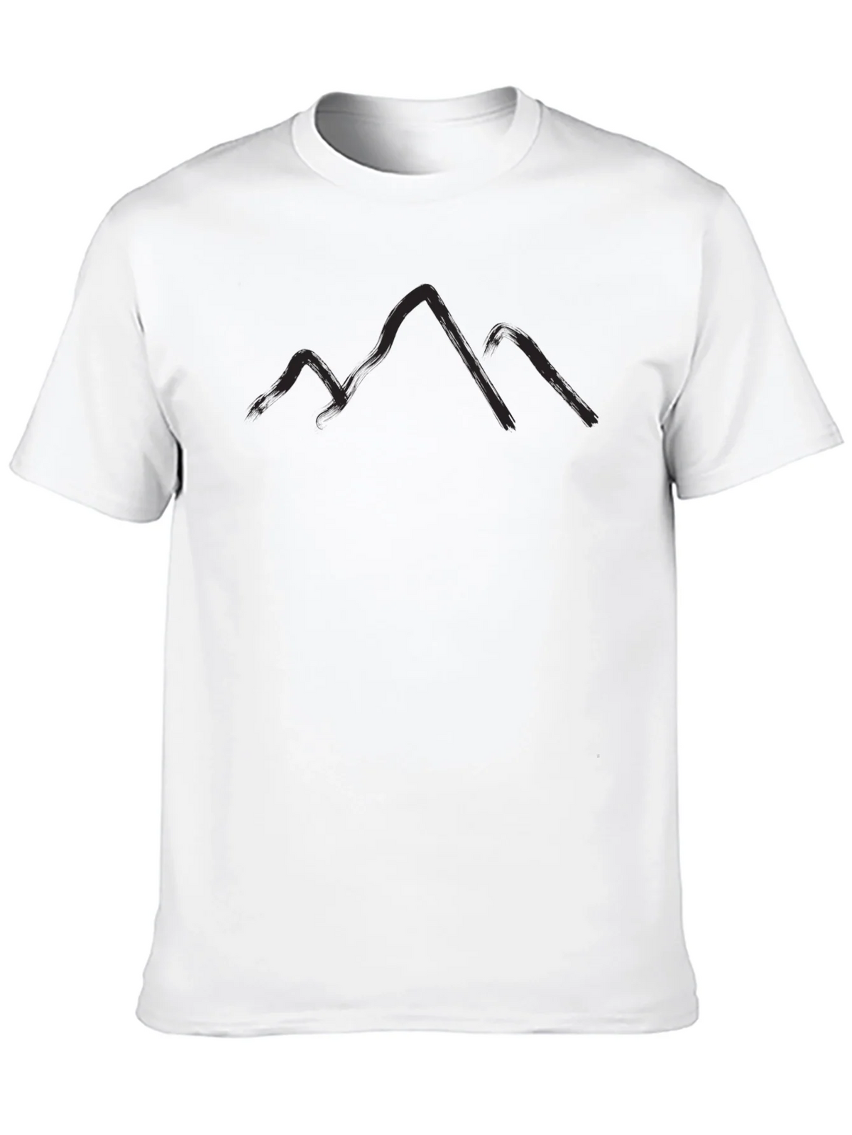 Mountain Silhouette Graphic Tee - Black Casual T-Shirt product image 9