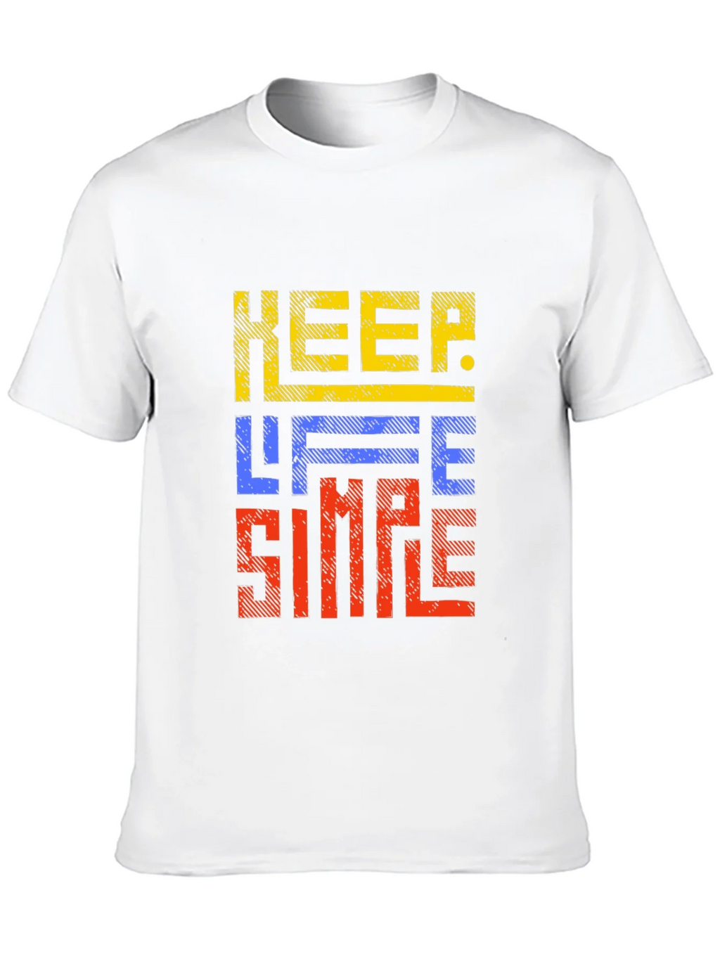 Keep Life Simple Graphic Print Black T-Shirt product image 9