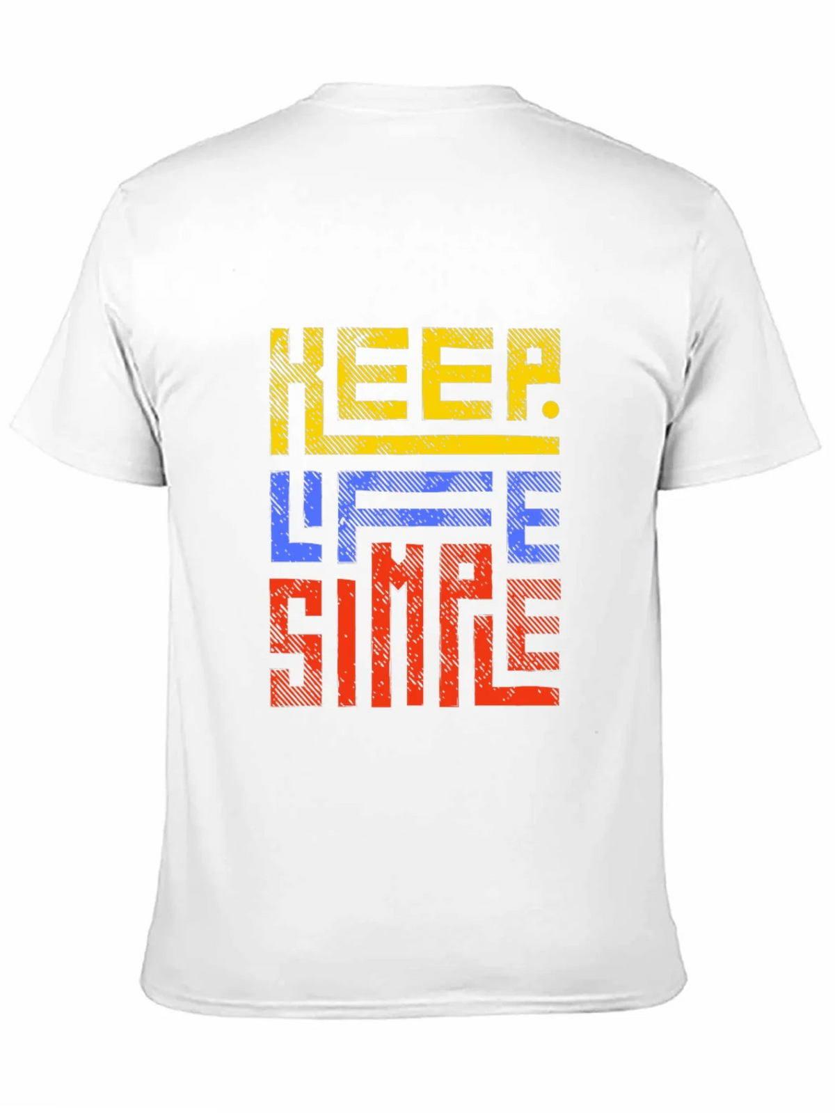 Keep Life Simple Graphic Print Black T-Shirt product image 10