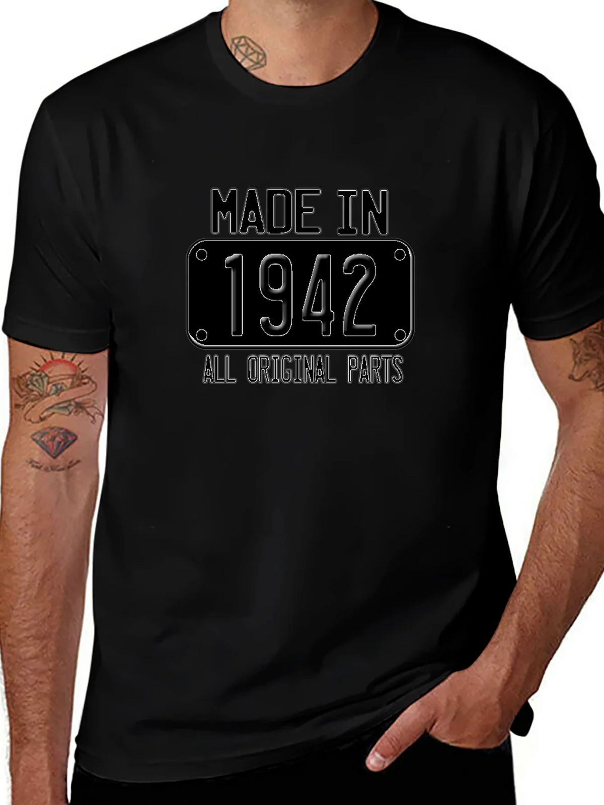 Made in 1942 All Original Parts T-Shirt product image 1