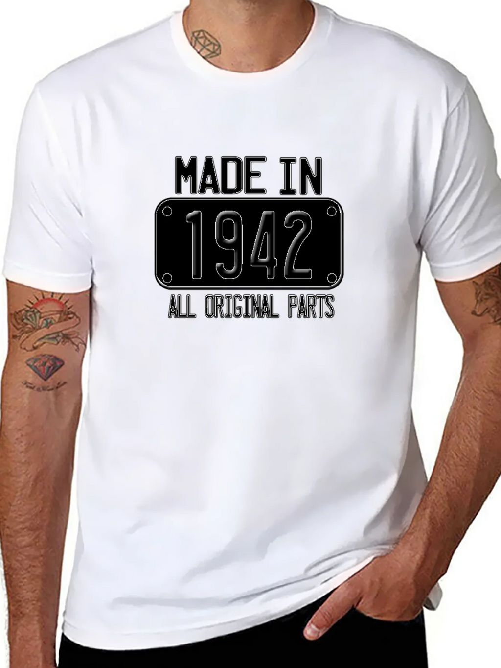 Made in 1942 All Original Parts T-Shirt product image 7