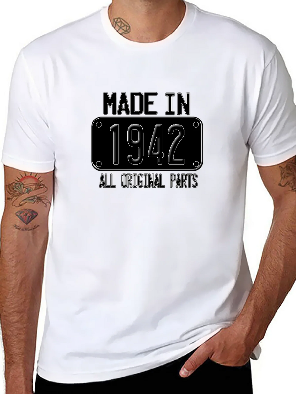 Made in 1942 All Original Parts T-Shirt product image 7