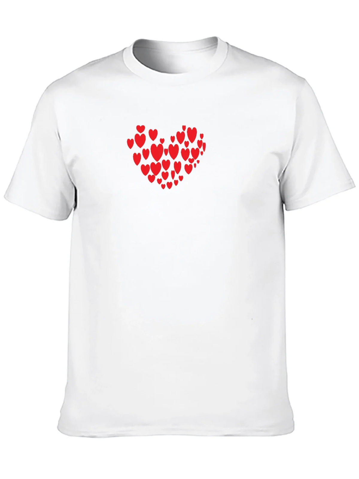 Heart Print Black T-Shirt product image 9