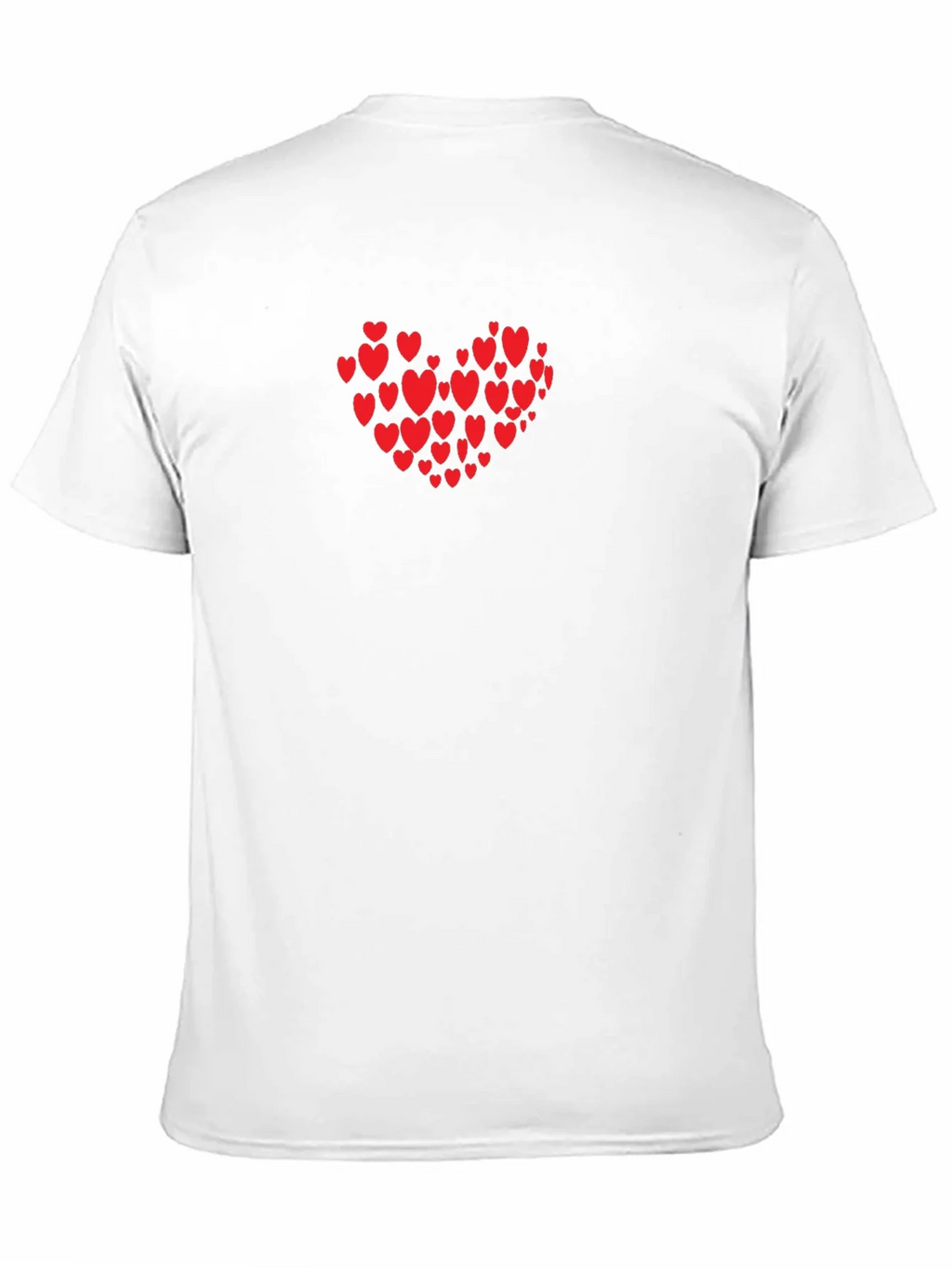 Heart Print Black T-Shirt product image 10