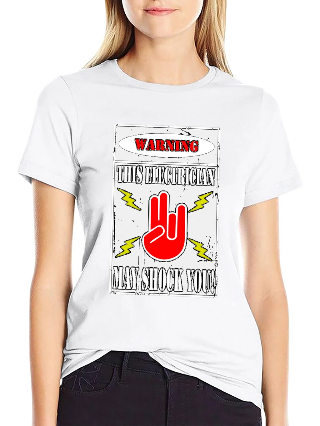 Warning Electrician T-Shirt May Shock You product image 8