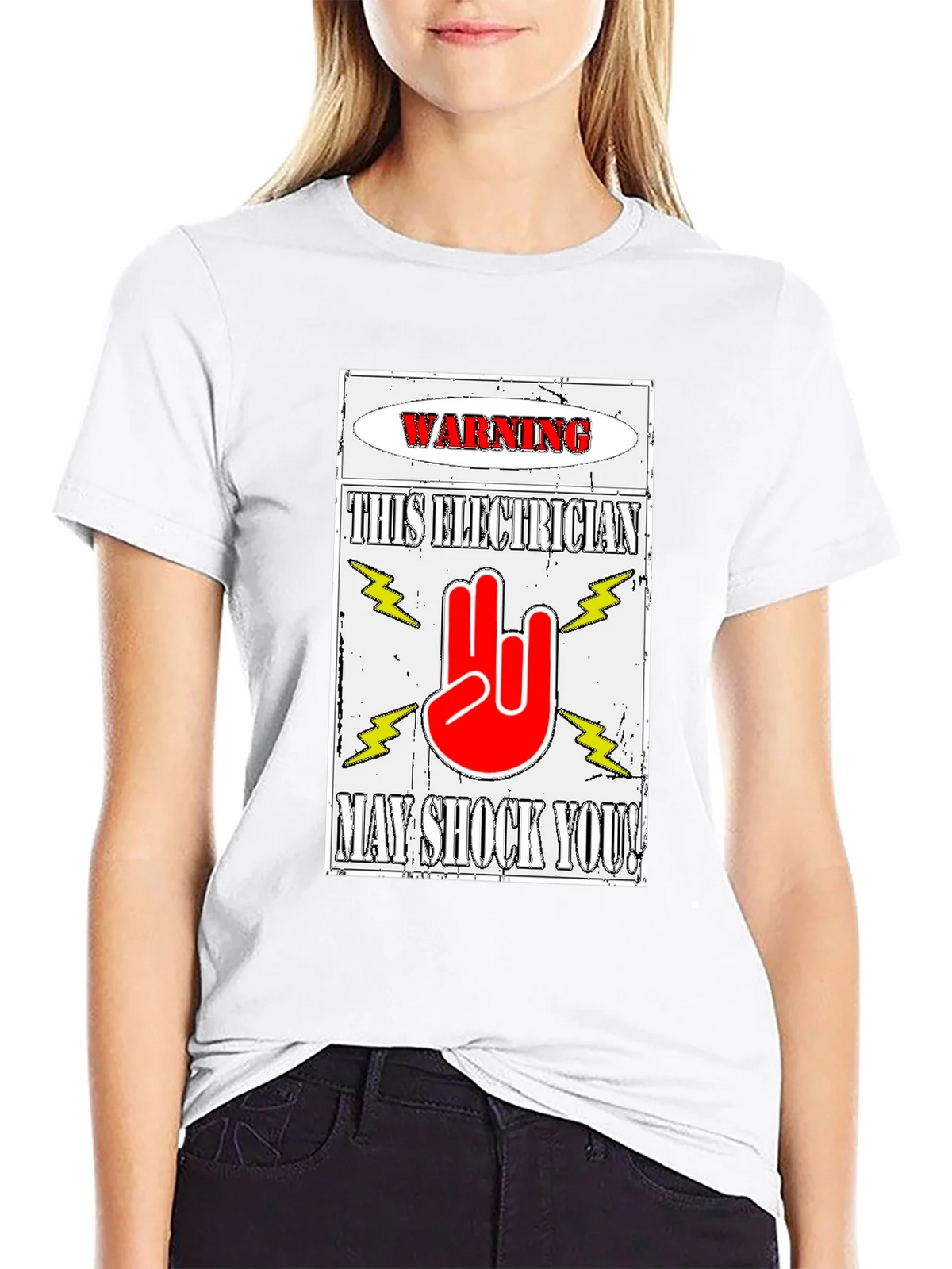 Warning Electrician T-Shirt May Shock You product image 8