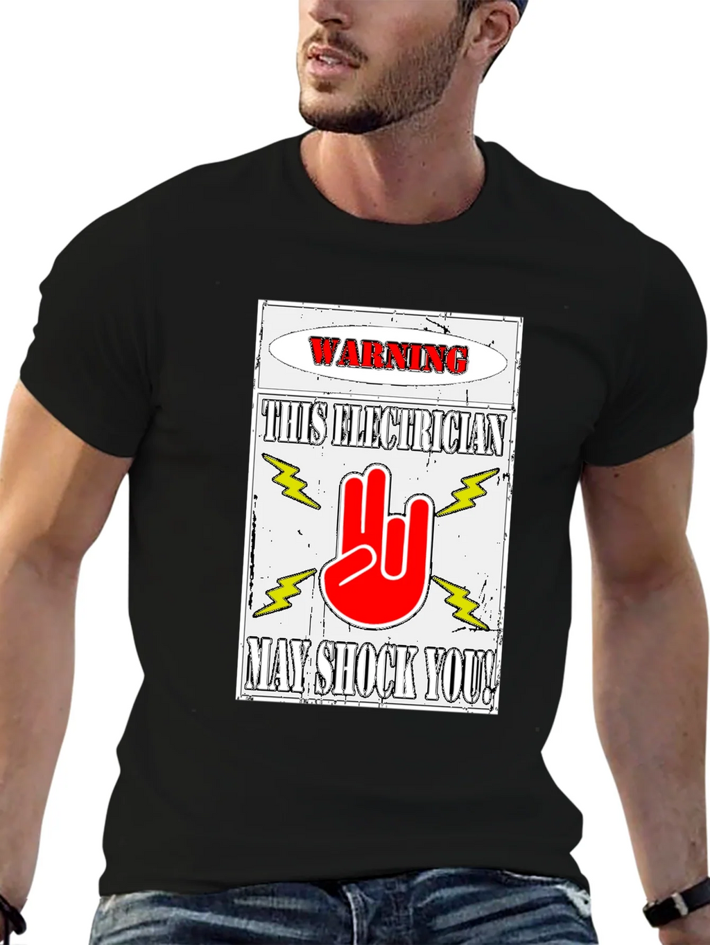Warning Electrician T-Shirt May Shock You product image 6