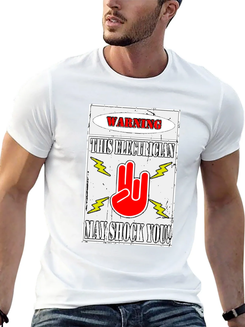 Warning Electrician T-Shirt May Shock You product image 12