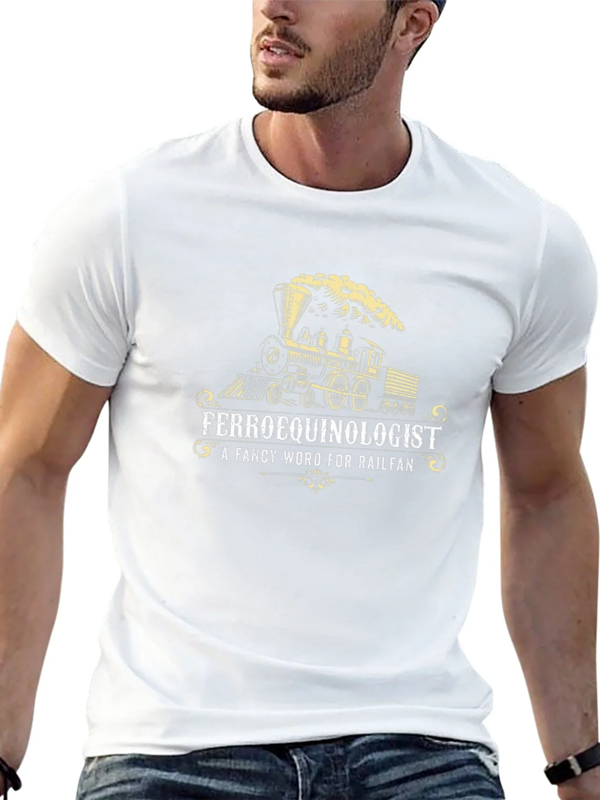 Ferroequinologist Railfan Train T-Shirt product image 12