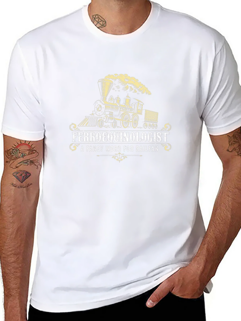 Ferroequinologist Railfan Train T-Shirt product image 7