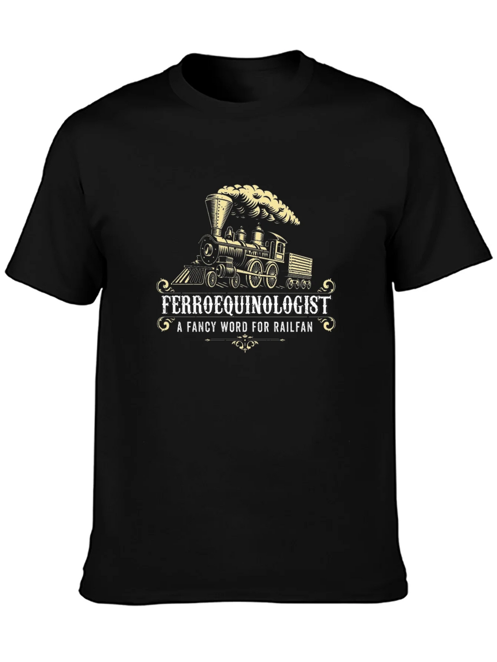 Ferroequinologist Railfan Train T-Shirt product image 3