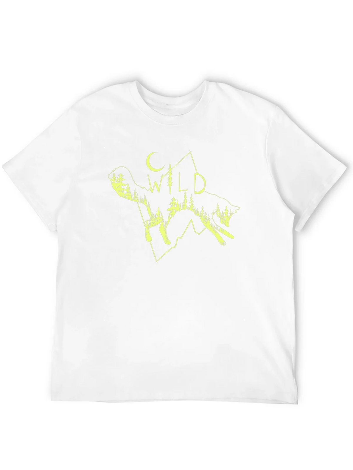 Wild Wolf Graphic Tee - Black Cotton T-Shirt product image 11