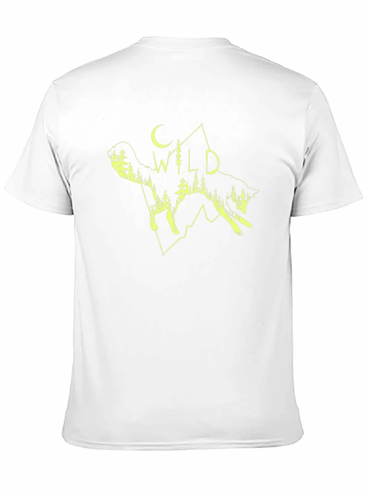 Wild Wolf Graphic Tee - Black Cotton T-Shirt product image 10