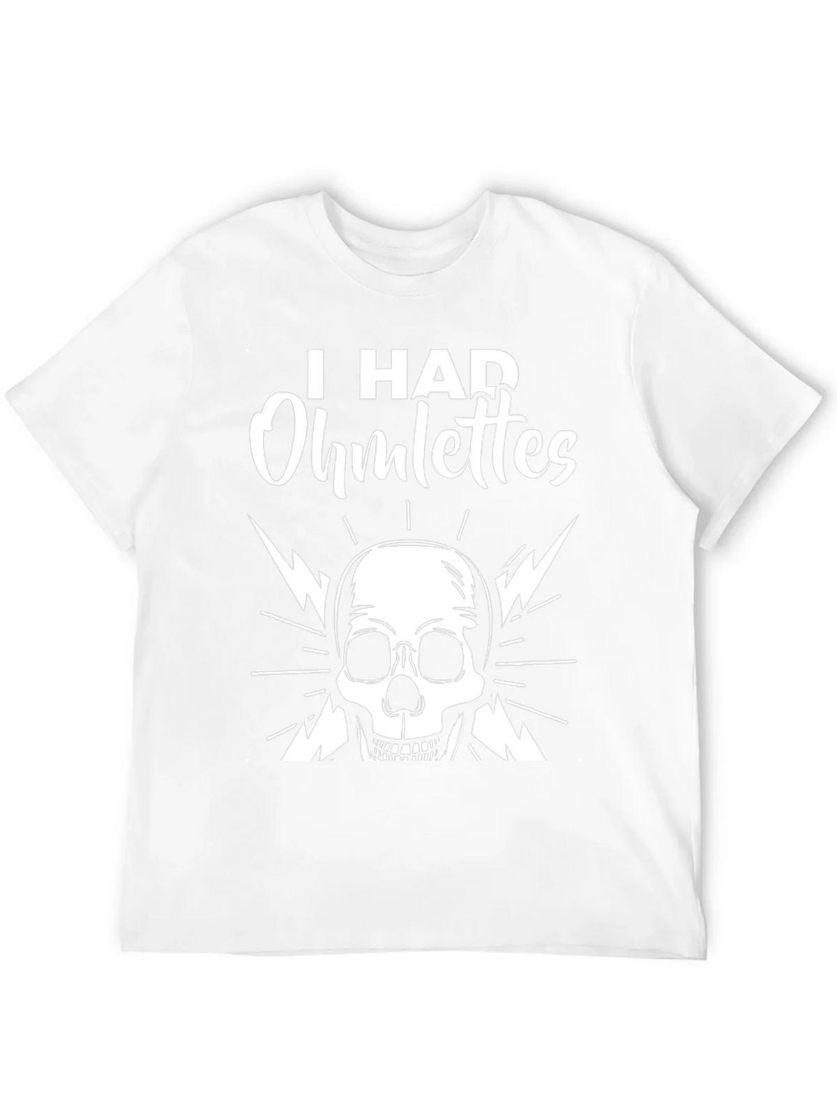 I Had Ohmlettes Skull Graphic Tee - Black product image 11