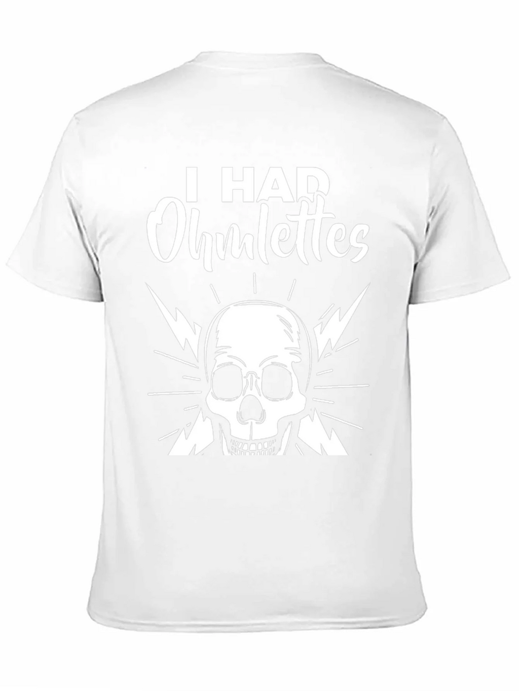 I Had Ohmlettes Skull Graphic Tee - Black product image 10