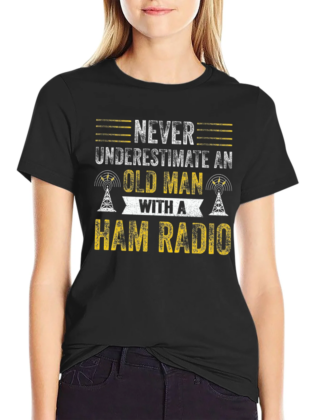Ham Radio Old Man T-Shirt product image 2