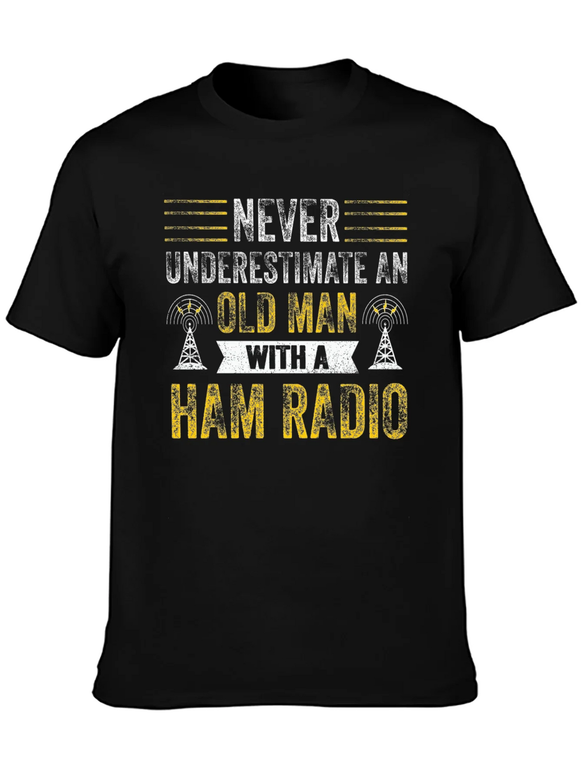 Ham Radio Old Man T-Shirt product image 3