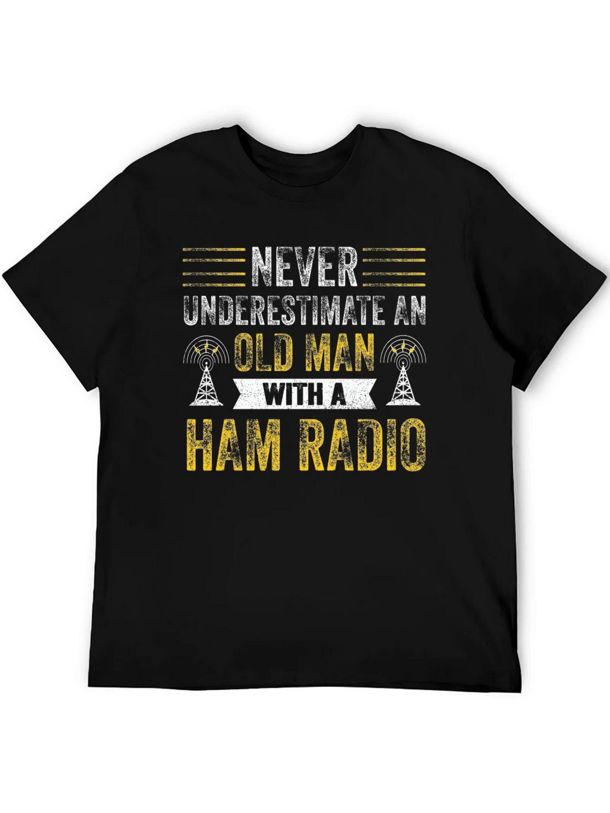 Ham Radio Old Man T-Shirt product image 5