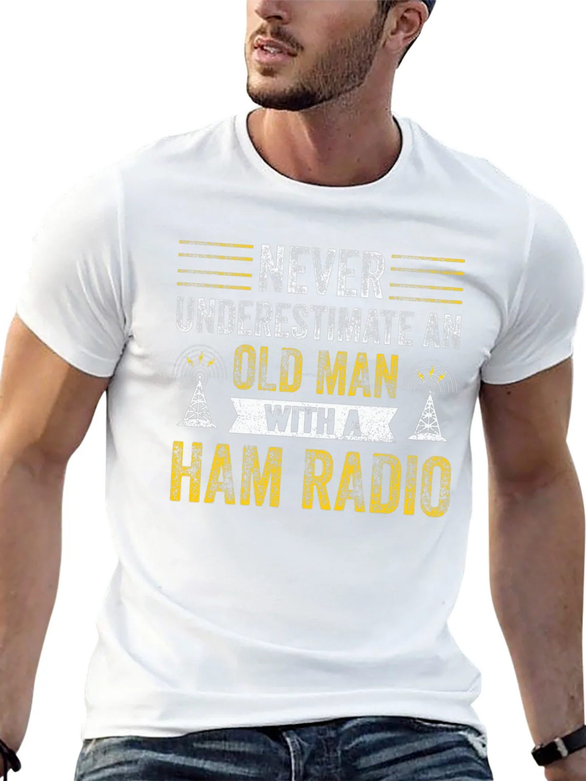 Ham Radio Old Man T-Shirt product image 12