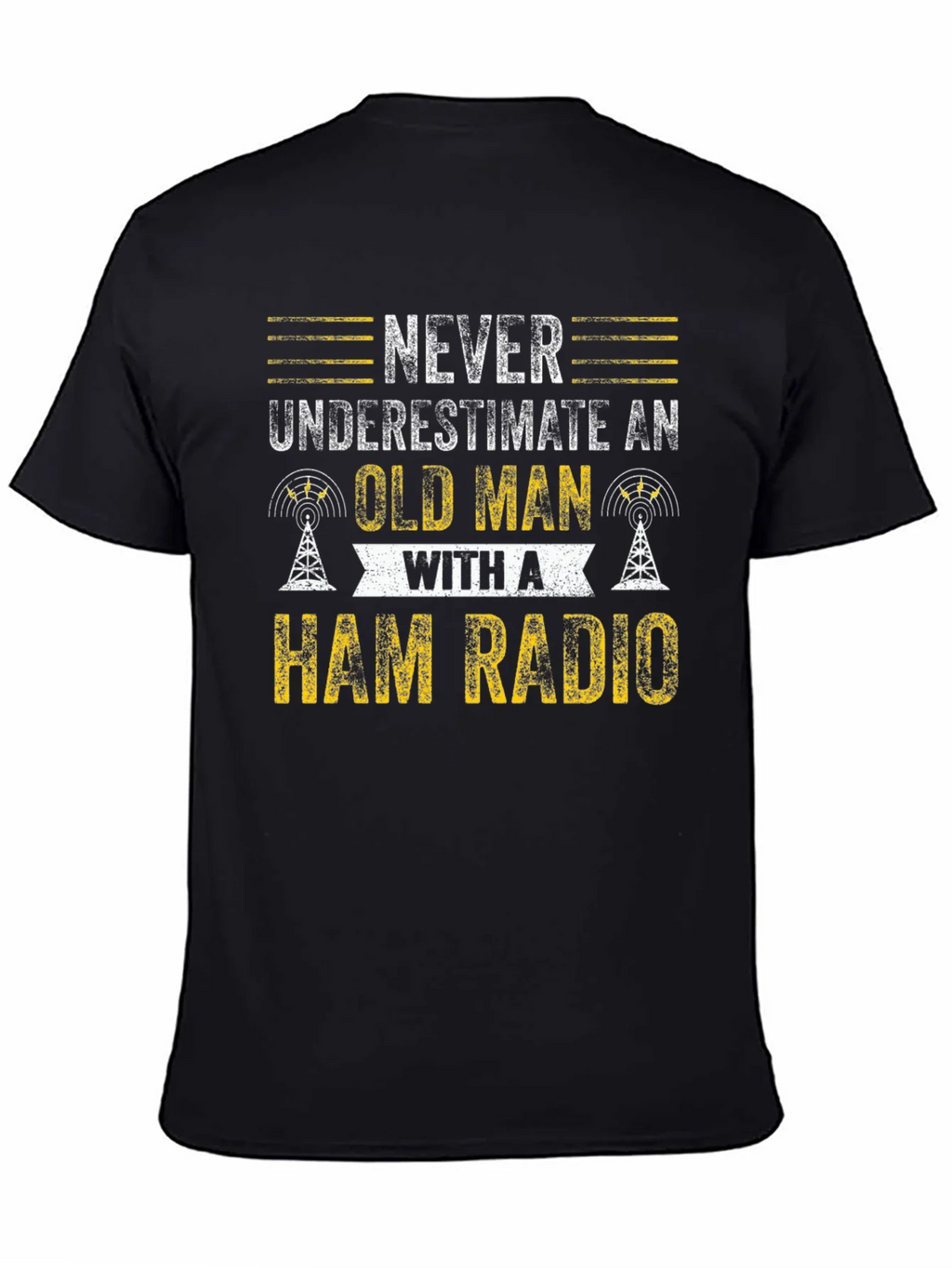 Ham Radio Old Man T-Shirt product image 4