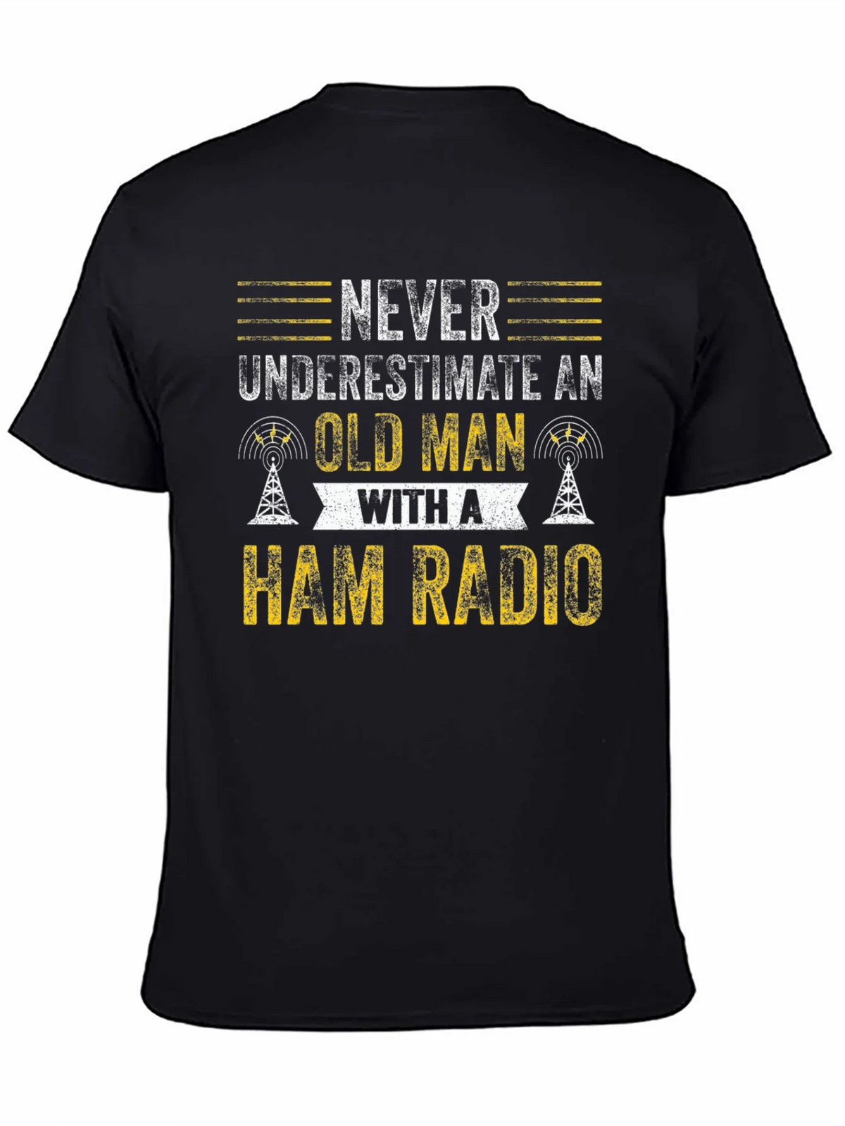 Ham Radio Old Man T-Shirt product image 4