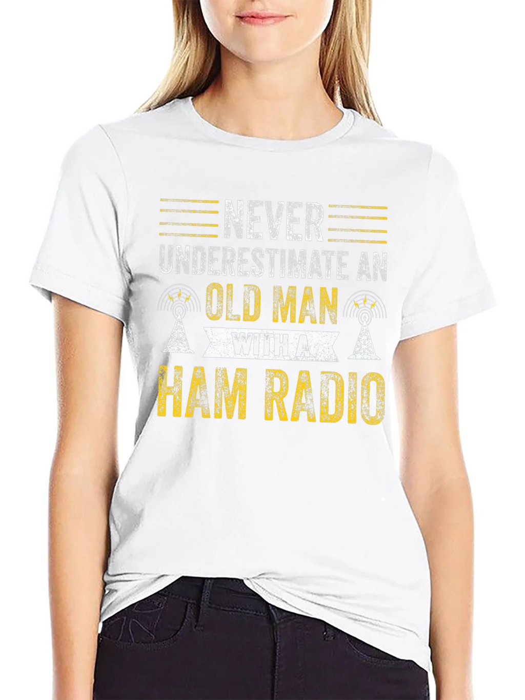 Ham Radio Old Man T-Shirt product image 8