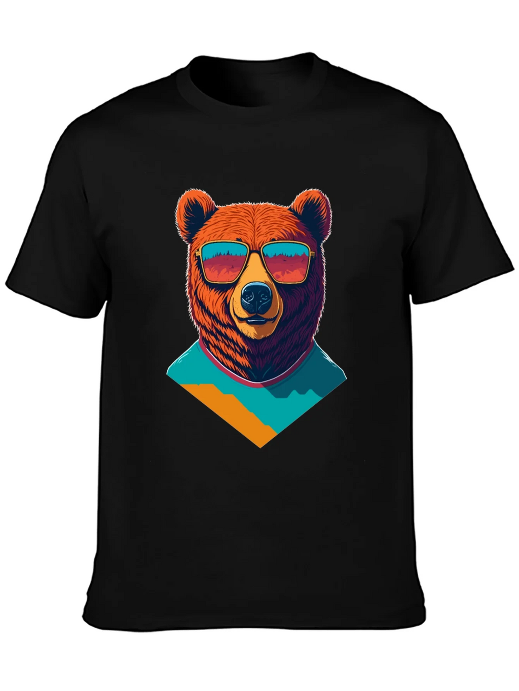Cool Bear Graphic Tee - Black Cotton T-Shirt product image 3