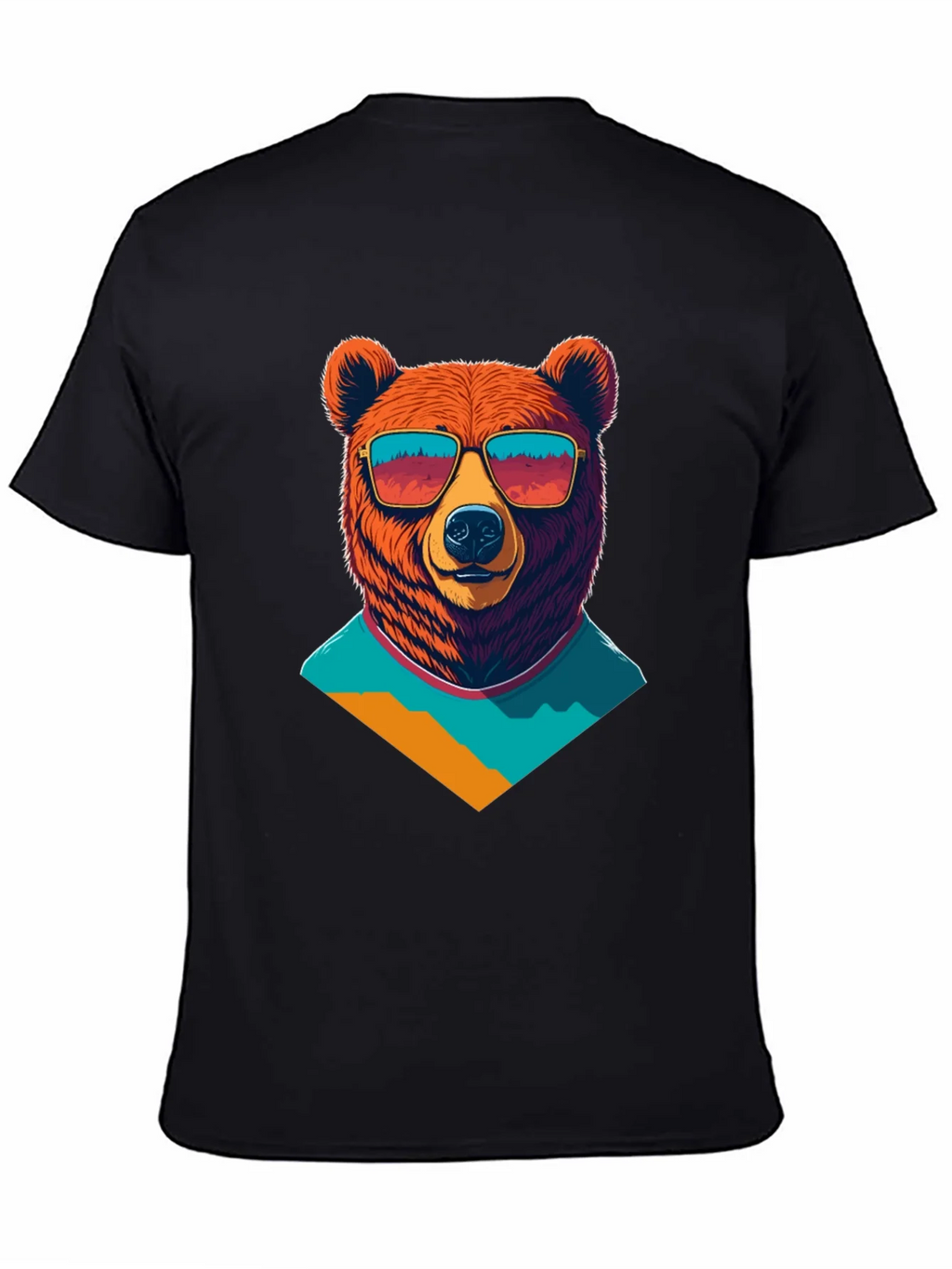Cool Bear Graphic Tee - Black Cotton T-Shirt product image 4