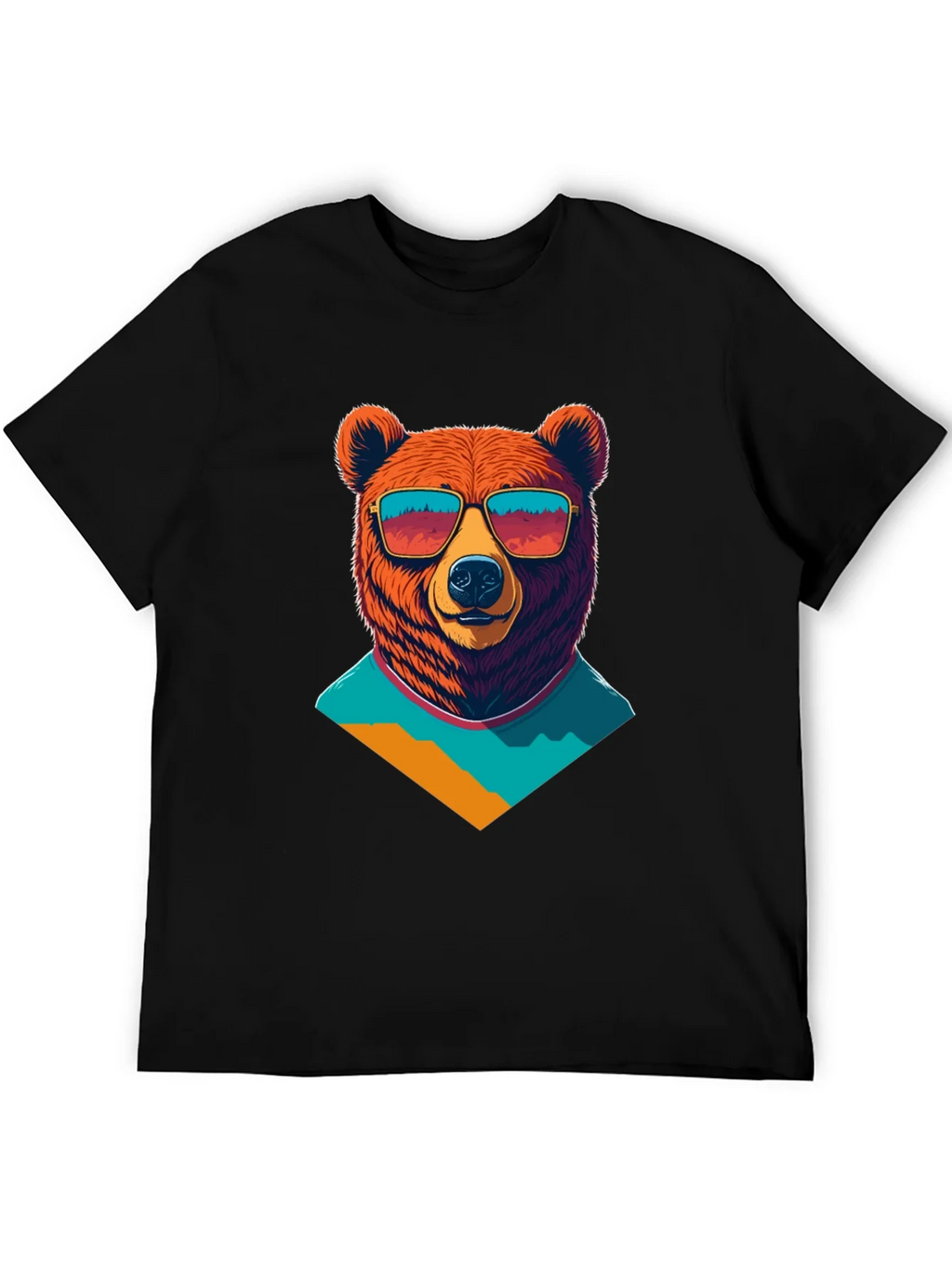 Cool Bear Graphic Tee - Black Cotton T-Shirt product image 5