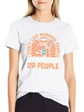 Funny Cow Coffee T-Shirt - I Dont Like Morning People Tee product image 1