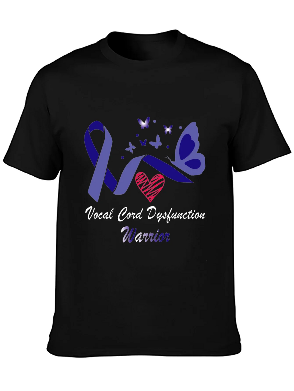 Vocal Cord Dysfunction Warrior Awareness T-Shirt product image 2