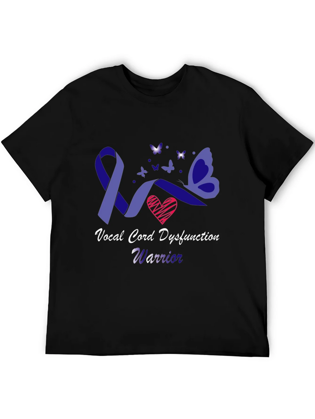 Vocal Cord Dysfunction Warrior Awareness T-Shirt product image 4