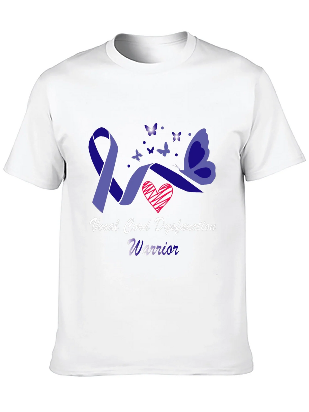 Vocal Cord Dysfunction Warrior Awareness T-Shirt product image 7