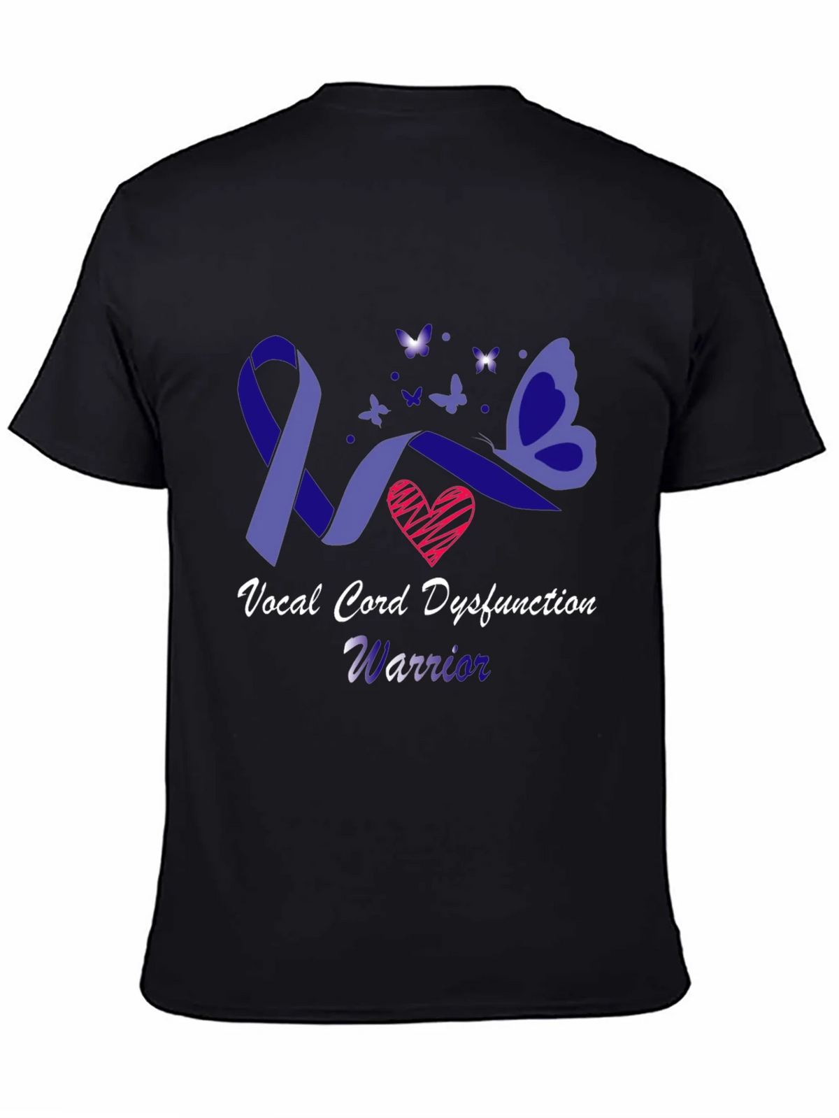 Vocal Cord Dysfunction Warrior Awareness T-Shirt product image 3