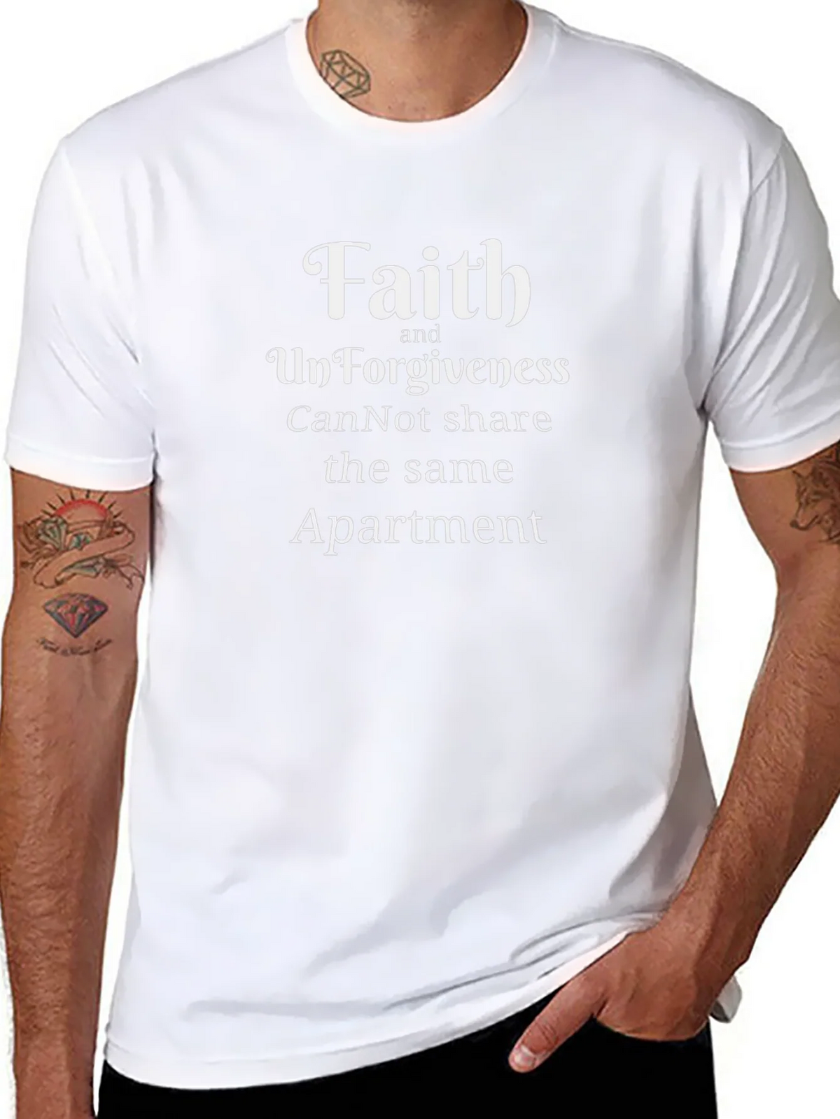 Faith & Forgiveness Graphic T-Shirt - Inspirational Design product image 7