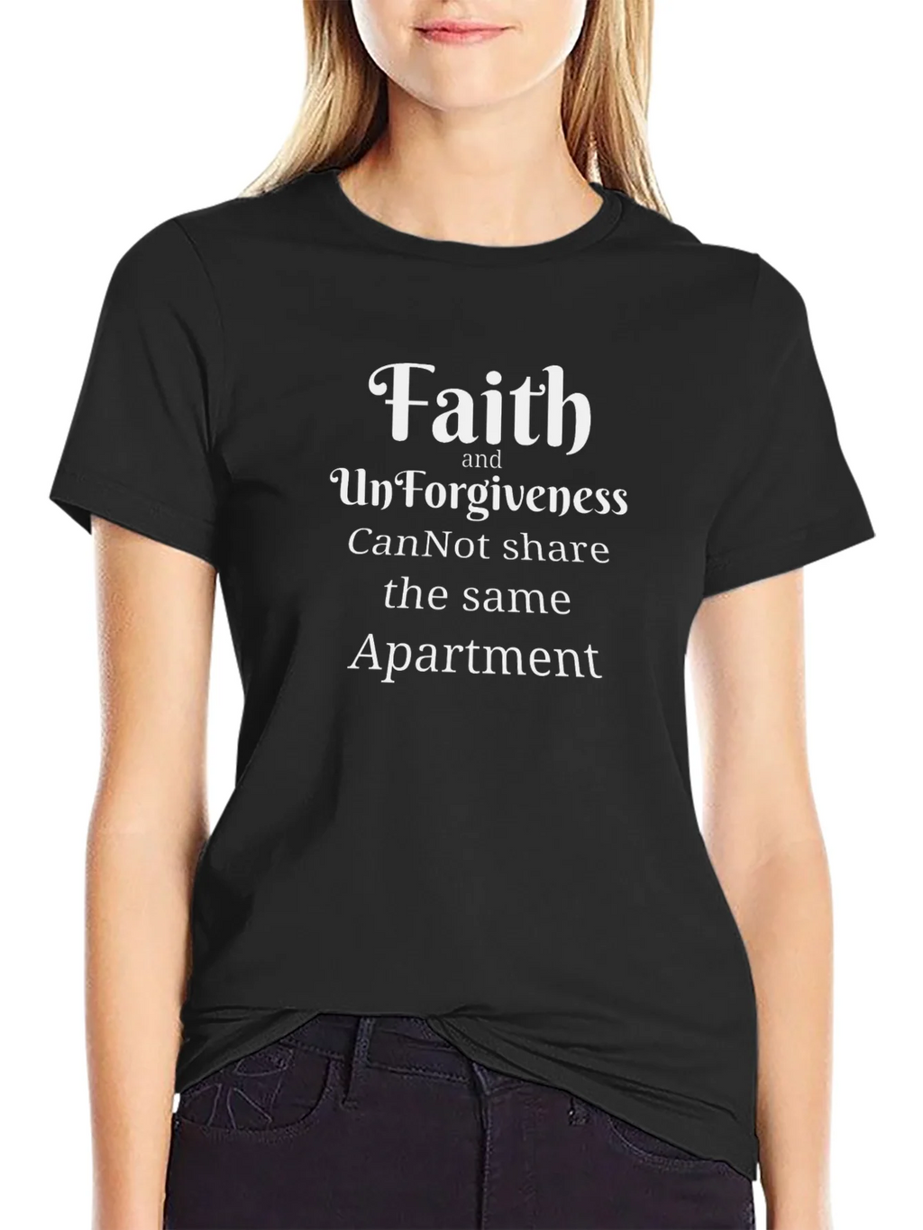 Faith & Forgiveness Graphic T-Shirt - Inspirational Design product image 2