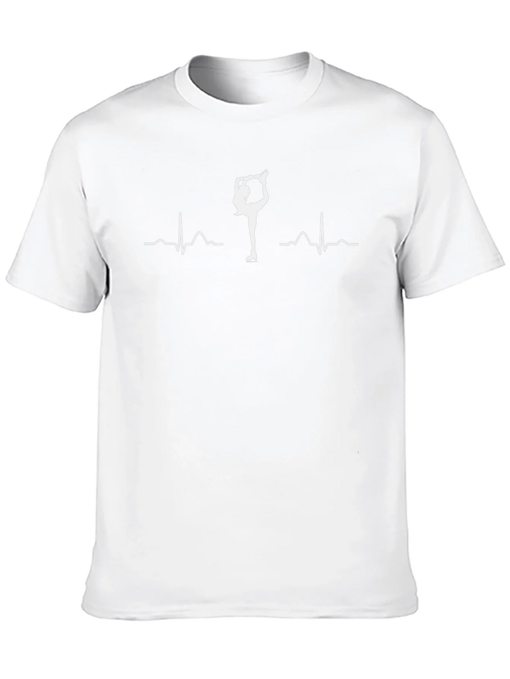 Ice Skating Heartbeat T-Shirt - Black product image 9