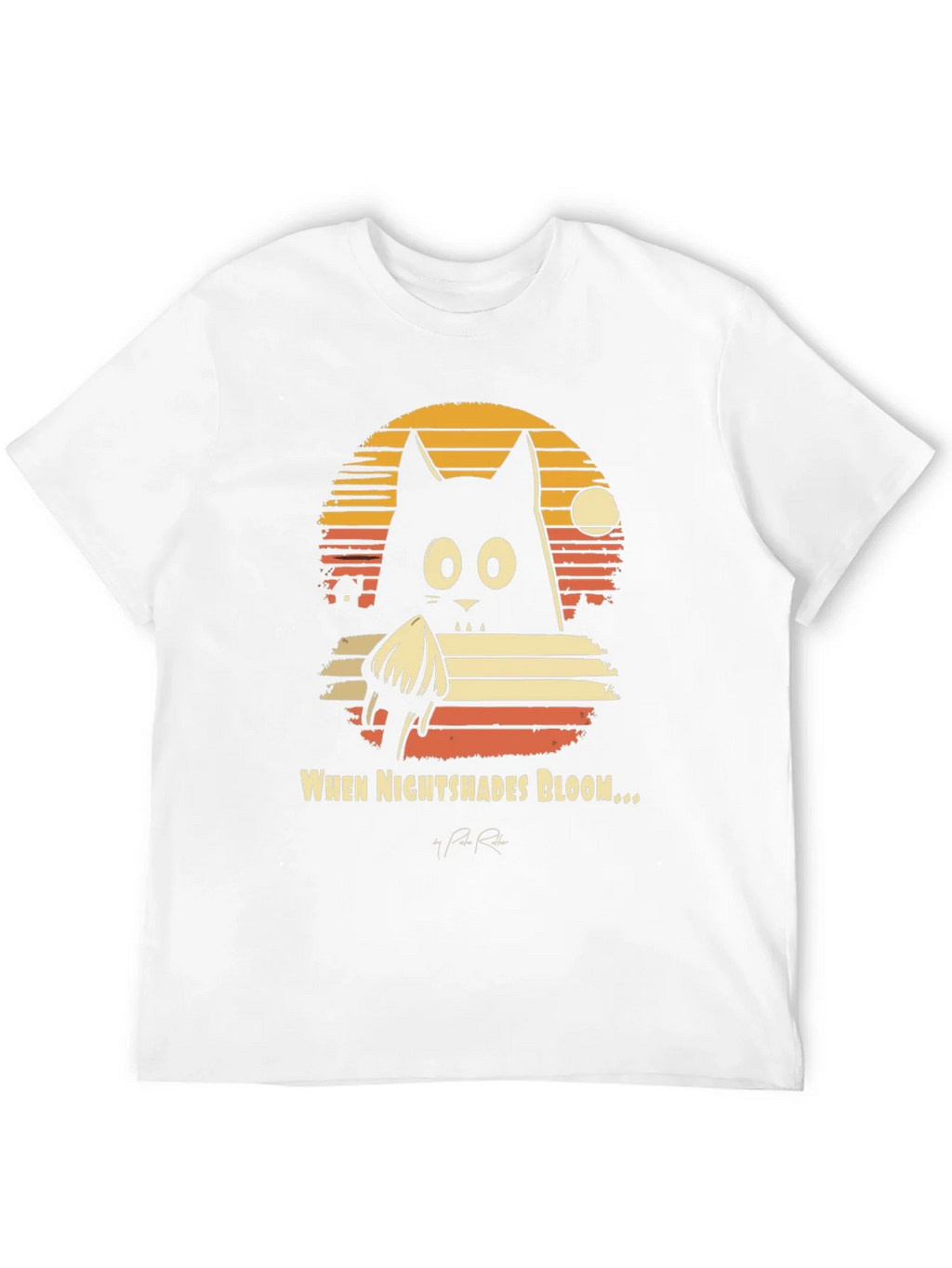Nightshades Bloom T-Shirt Black Cat Tee product image 11