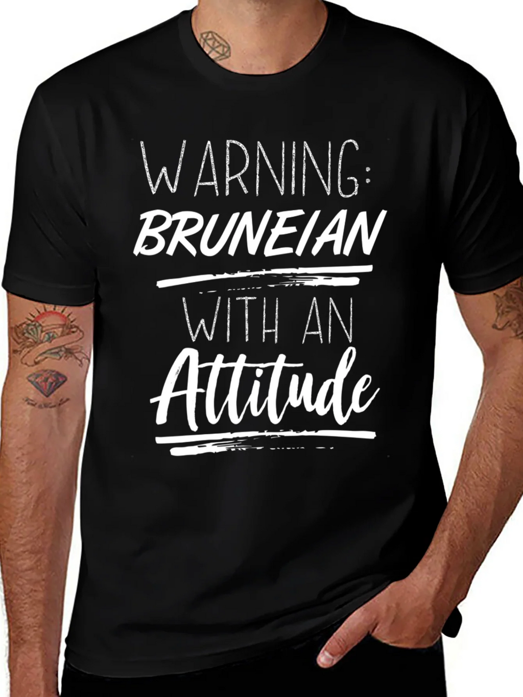 Warning: Bruneian with an Attitude T-Shirt product image 1