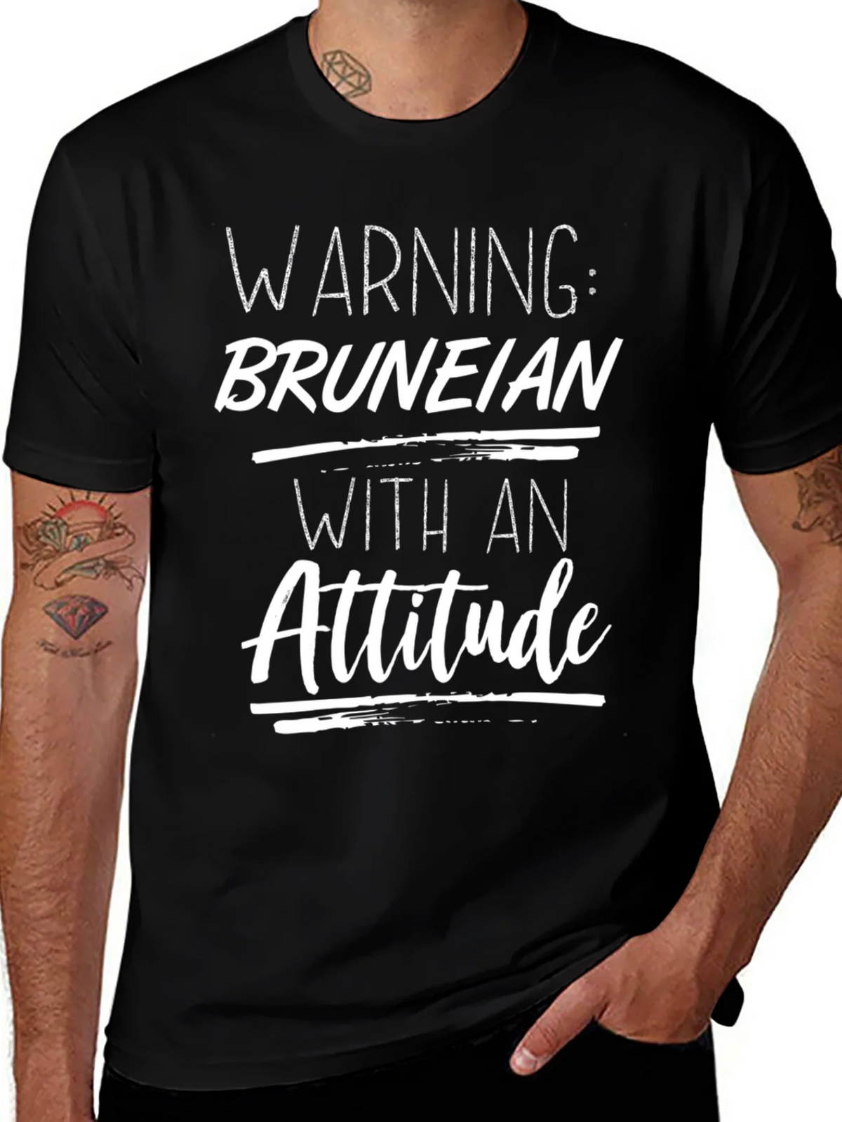 Warning: Bruneian with an Attitude T-Shirt product image 1